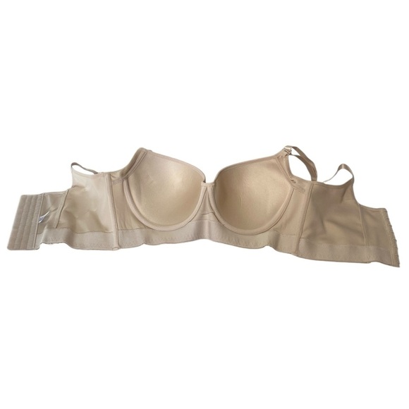 Cream Full-Coverage Underwire Bra with Adjustable Straps - Picture 3 of 6